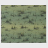 Swamp Witch Spring Wrapping Paper Cadeaupapier (Vlak)