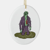Swamp Zombie Keramisch Ornament (Rechts)