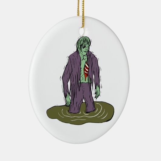 Swamp Zombie Keramisch Ornament (Rechts)