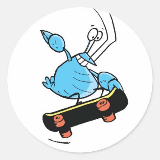 Swamp's Bob De Rivierkreeft Skateboarden Stickers (Voorkant)