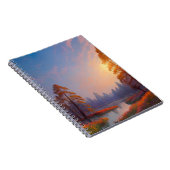 Swampy Pine Forest Aglow in the Setting Sun Notitieboek (Rechterzijde)