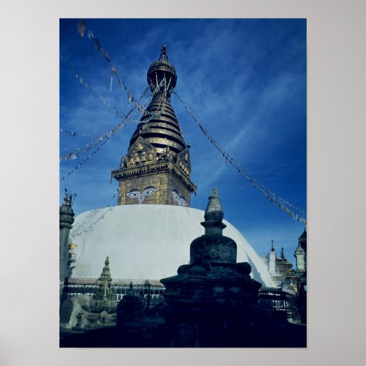 Swamyambunath Stupa Poster (Voorkant)