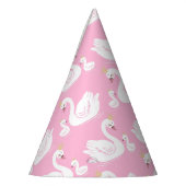 Swan 1st Birthday Baby shower Roze Feesthoedjes (Links)
