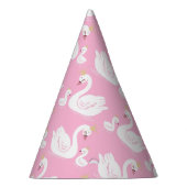 Swan 1st Birthday Baby shower Roze Feesthoedjes (Rechts)