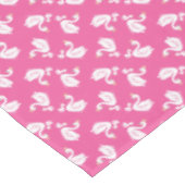 Swan 1st Birthday Baby shower Roze Tafelkleed (Gekanteld)