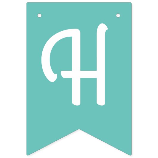 Swan 1st Birthday Party Baby shower Vlaggetjes (Tweede vlag)