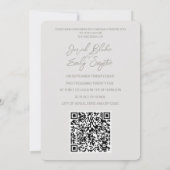 Swan 5x7 bruiloft uitnodiging QR-code (Achterkant)