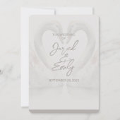 Swan 5x7 bruiloft uitnodiging QR-code (Voorkant)