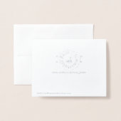 Swan 70th platinum trouwdag folie kaarten (Met envelop)