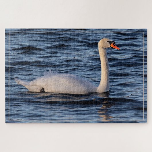 Swan and Blue Water  Legpuzzel (Horizontaal)