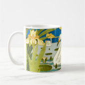 Swan Art Nouveau Koffiemok (Links)