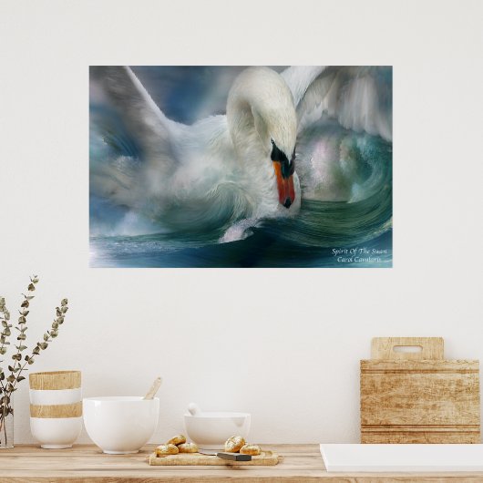 Swan Art Poster/print Poster (Keuken)