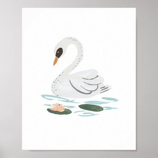 Swan Art Print (Voorkant)