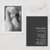 Swan B&W (grens) Visitekaartje (Voorkant / Achterkant)