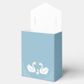 Swan Baby shower Bird with Crown Co-Ed Blue Bedankdoosjes (Geopend)