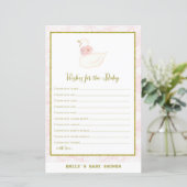 Swan Baby shower Game PRINED (Staand voorkant)