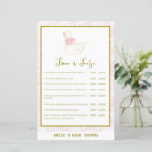 Swan Baby shower Game PRINED (Staand voorkant)