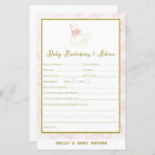 Swan Baby shower Game PRINED (Voorkant / Achterkant)