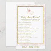 Swan Baby shower Game PRINED (Voorkant / Achterkant)