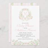 Swan Baby shower invitation Kaart (Voorkant / Achterkant)