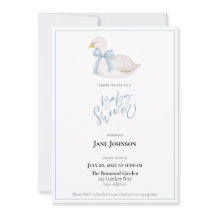 Swan Baby shower Invitation