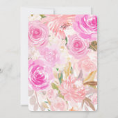 Swan Baby shower Uitnodiging Meisje Swan Princess (Achterkant)