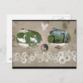 Swan Balance Briefkaart (Voorkant / Achterkant)