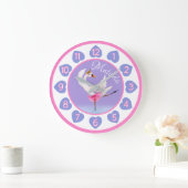 Swan ballerina op de waterverf van het meer met pa grote klok (Huis)