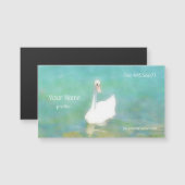 Swan bij het Balatonmeer - waterverf (Voorkant / Achterkant)