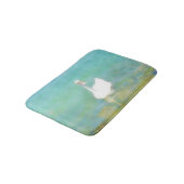 Swan bij het Balatonmeer - waterverf nr. 2 Badmat (Gekanteld)