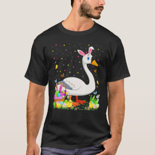 Swan Bird Easter Egg Hunt Bunny Swan Paaszondag T-shirt