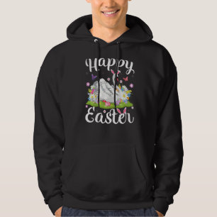 Swan Bird Easter Egg Hunting Floral Swan Easter Su Hoodie