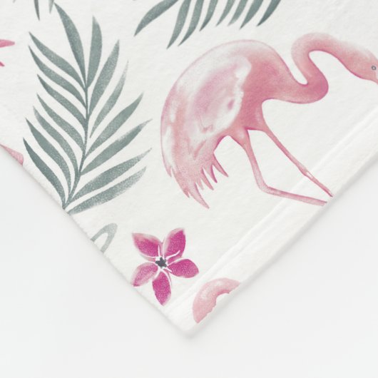 Swan Bird Repeated Pattern Fleece Deken (Hoek)