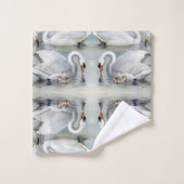 Swan Birds Cygnet Wildlife Animals Bath Towels Bad Handdoek (Wasdoekje)