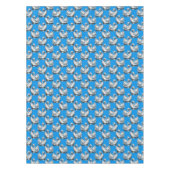 Swan Birds Pattern Design On Blue  Tafelkleed (Voorkant)