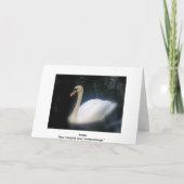 Swan Birthday-kaart Kaart (Achterkant)