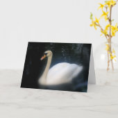 Swan Birthday-kaart Kaart (Gele Bloem)