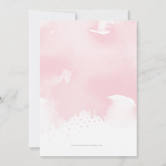 SWAN BIRTHDAY PARTIJ  elegant goud bleek roze Kaart (Achterkant)