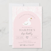 Swan Birthday Uitnodiging | Uitnodigingen van Swan (Voorkant)