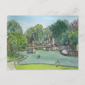 Swan Boats Boston Public Gardens Briefkaart (Voorkant)