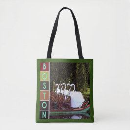 Swan Boats in Summer - Boston Tote Bag
