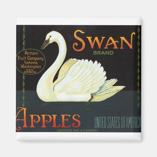 Swan Brand Apples Magneet (Voorkant)