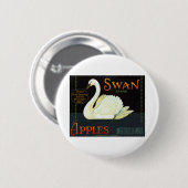 Swan Brand Apples Ronde Button 5,7 Cm (Voorkant /achterkant)