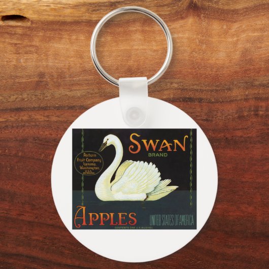 Swan Brand Apples Sleutelhanger (Voorkant)