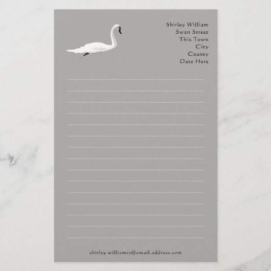 Swan Briefpapier (Voorkant)
