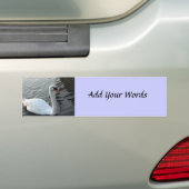 Swan Bumpersticker (Op auto)