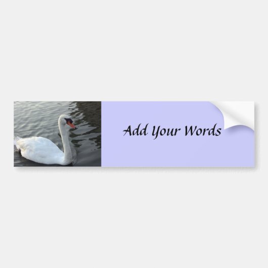 Swan Bumpersticker (Voorkant)