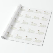 Swan Cadeaupapier (Uitgerold)