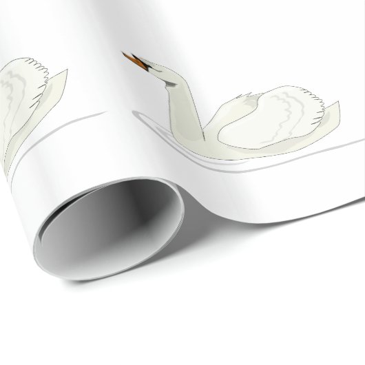 Swan Cadeaupapier (Rol Hoek)