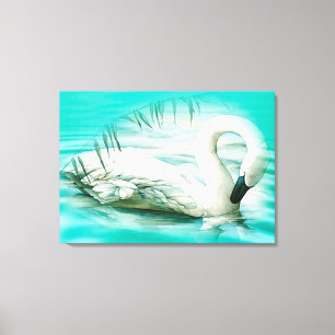 Swan Canvas Afdruk